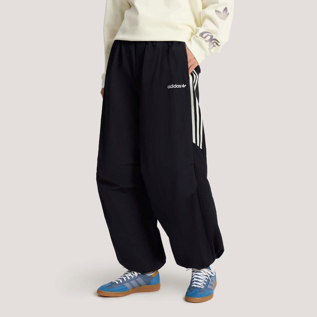 Adidas Calças de Pista Originais Santiago Tecidas Largas Casuais Calças de Baixo Masculinas KR2607