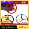 New C200 E200  For Mercedes Benz 1PCS 70mm Car Engine Badge Hood Stickers 3D Metal Emblem Decoration Decal for Mercedes Benz AMG
