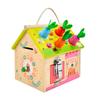 Wooden Early Childhood Education Montessori Busy House Unlocking Box Multifunctional Pairing Cognitive Toys