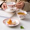 British foreign trade export ceramic coffee  household breakfast afternoon tea set flower tea  good-looking cup set