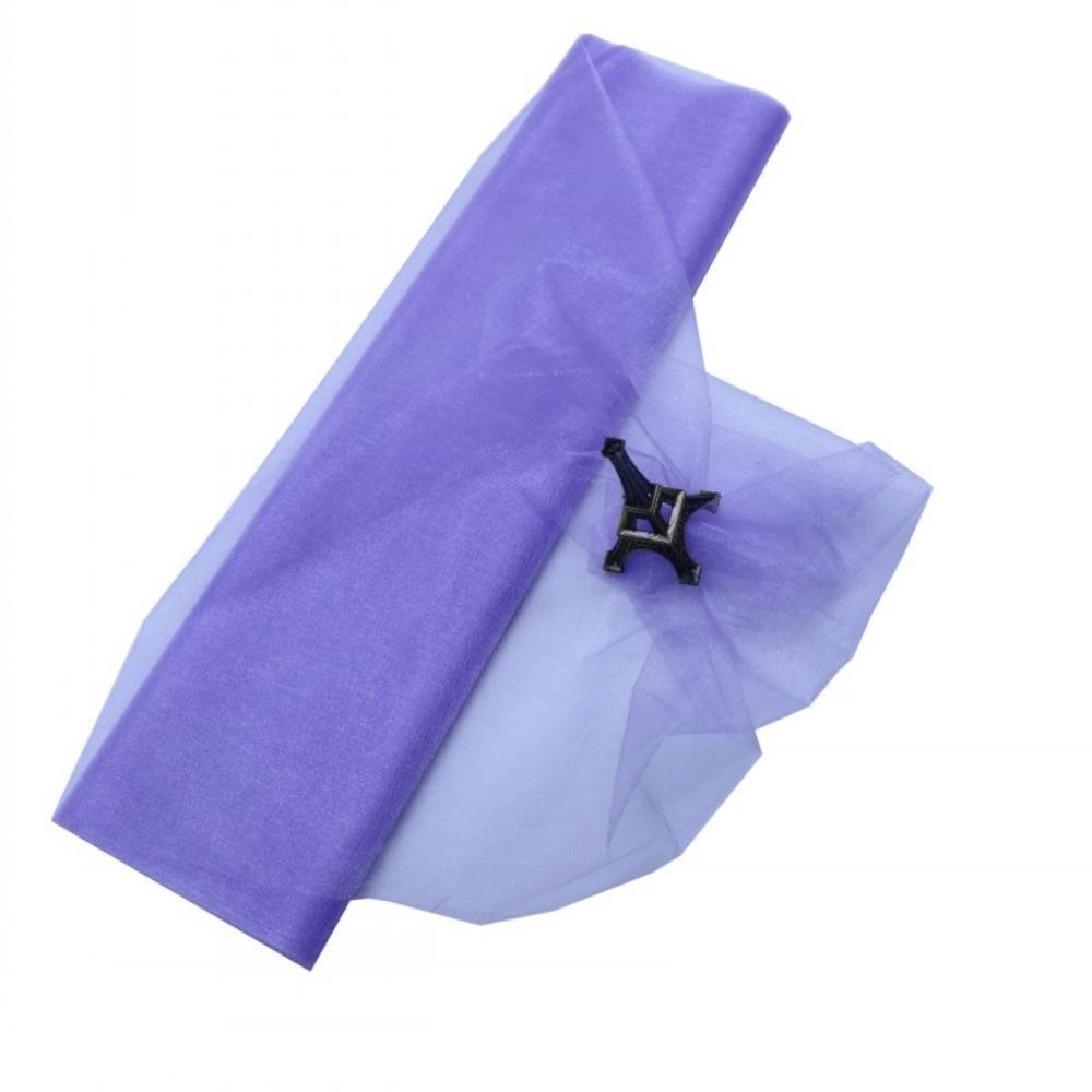 500*48cm Tulle Roll DIY Gauze Organza Fabric Garden Party Stairs Chair Back Decoration