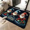 Soft Absorbent Non-Slip Rug Merry Christmas Door Mat Floor Mat Home Decor Doormat Bedroom Floor Mat Shower Carpet