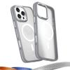 KEYSION Shockproof Magnetic Case for iPhone 15 16 Pro Max 15 Plus 16e Matte Translucent PC+TPU Color Blocking Phone Cover