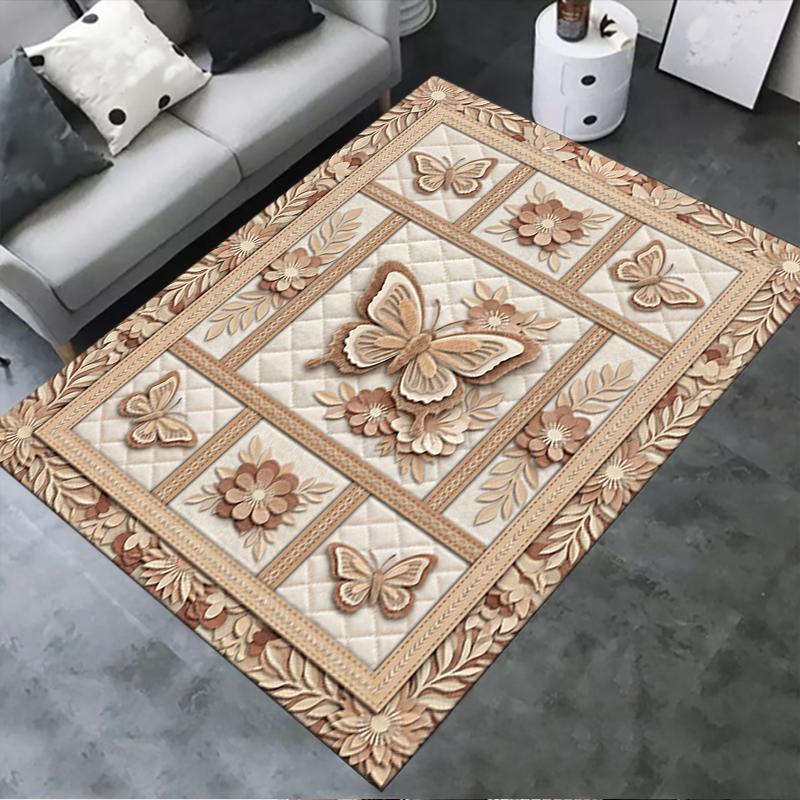 

2025 New Butterfly Decoration Carpet Rug for Living Room Bedroom Home Sofa Decoration,Kids play Non-slip Floor Mat16 40x60cm( 15x23in )