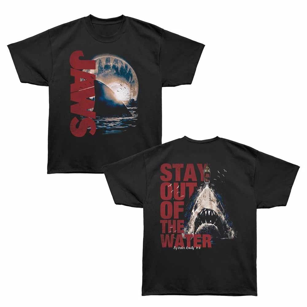 Jaws - Stay Out Of Water - Bronx Oversized Short Sleeve Children s T-shirt Black 150