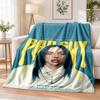 Billie Eilish Flannel Throw Blanket Soft Warm Cozy For Sofa Bed Indoor Home Bedroom Use