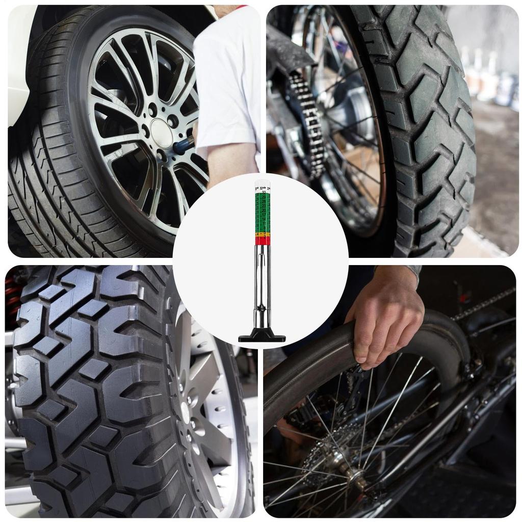 Tire Groove Depth Gauge - Clear Scale Display Tool, Tire Depth Checker for Beginners