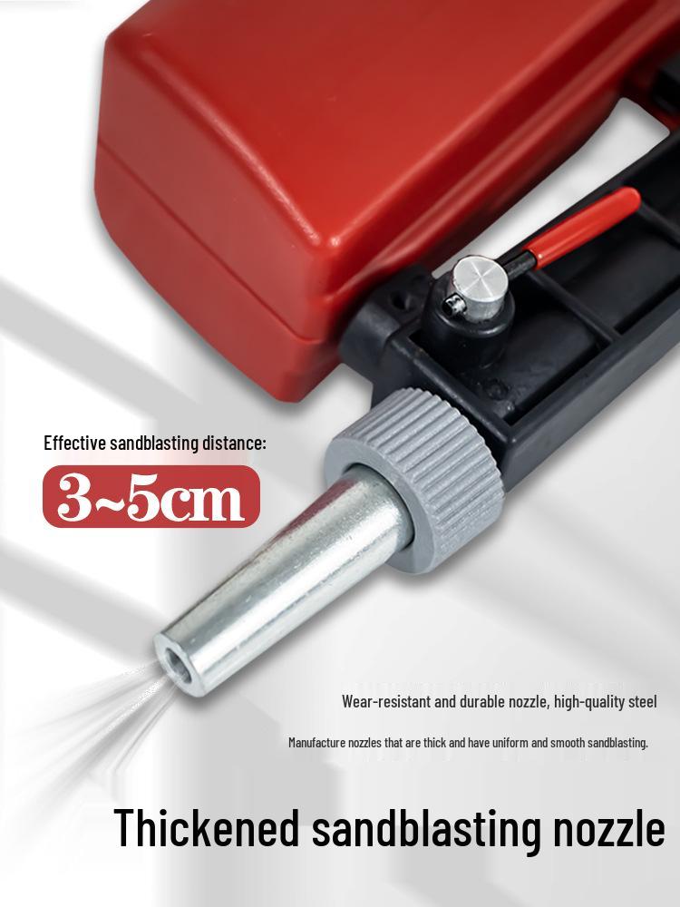 Portable Handheld Pneumatic Sandblasting Gun for Metal Deburring and Renovation