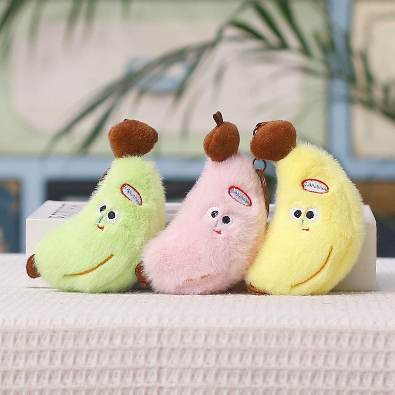 Cute Banana Plush Keychain Cartoon Toy For Bag Pendant Gift For Kids