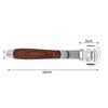 3 Types Multi function Wooden Handle Stainless Steel Dead Skin Remover Foot Scraper