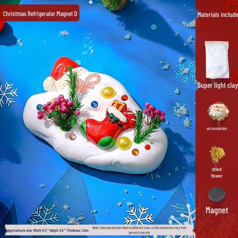 DIY Shell Clay Refrigerator Magnets: Parent-Child Creative Activity Kit