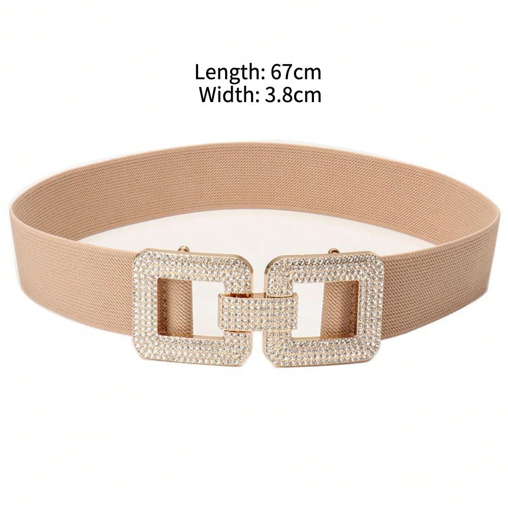 New Elastic Wide Belt Women's Versatile Jacket Waist Belt Fashionable Elastic Women's Waist Seal