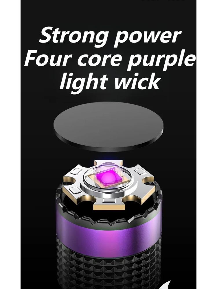 Powerful UV Flashlight 365nm Black Mirror Purple Torch Blacklight USB Rechargeable Ultraviolet Lantern for Pet Urine Detection