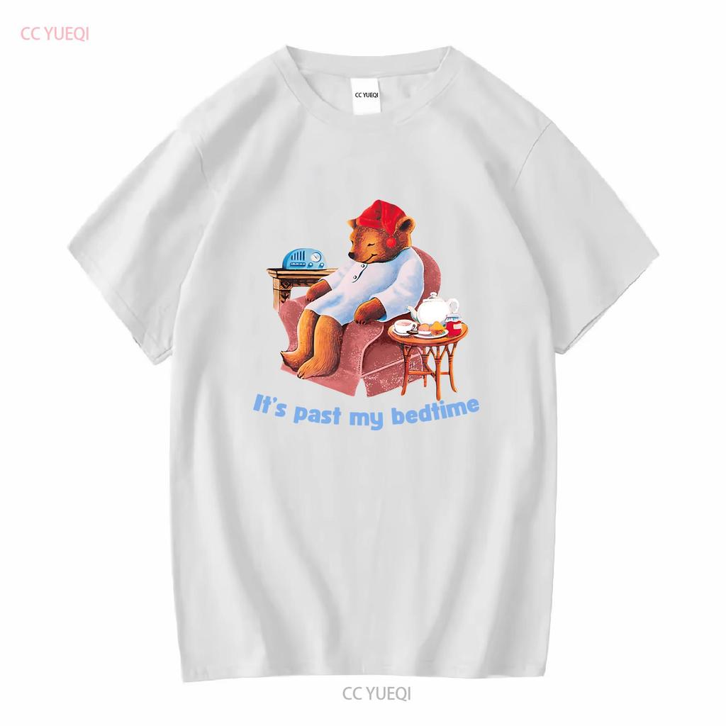 Jego Przeszłość Moja Pora Spać Śpiący Miś Koszulka Jest Pora Spać Drzemka Herb Miś Śpiący Introwertyk Domator vintage Wypłukana Wszechstronna