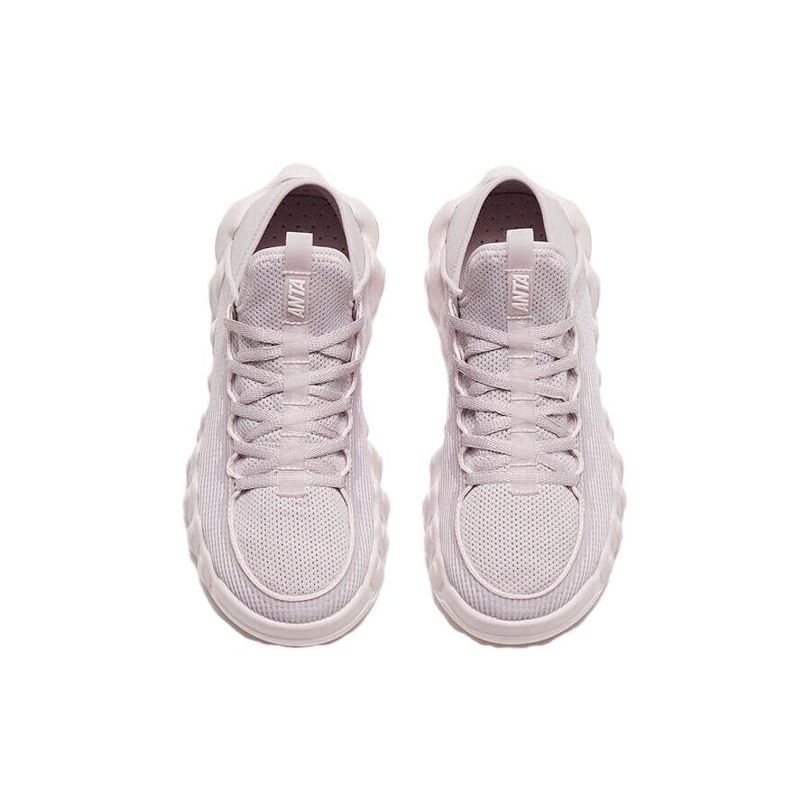Anta Breathable Abrasion Resistant Cushioning Low Top Casual Shoes Women's Healing Powder 122326602-3