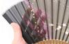 Matsumi Koge Folding Rabbit and Cherry Blossom Asahi-o Fan (Black)