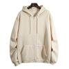 Kadın Modası Günlük Kapüşonlu Fermuarlı Uzun Kollu Düz Renk Sweatshirt