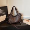Women's Retro Punk Motorcycle Tote Bag with Rivets - Large Capacity, Fashionable Handheld or Shoulder Style
