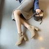 Fashion Very High Heels Booties Autumn Female Short Shoes New In Heeled Fashion 2024 Winter Comfortable and Elegant Women's Ankle Boots