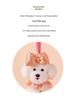 Adorable Princess Teddy Dog Pendant with Bow Tie - Plush Keychain Doll