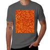 Orange Glitter Tshirt Casual Work Wear Tshirt