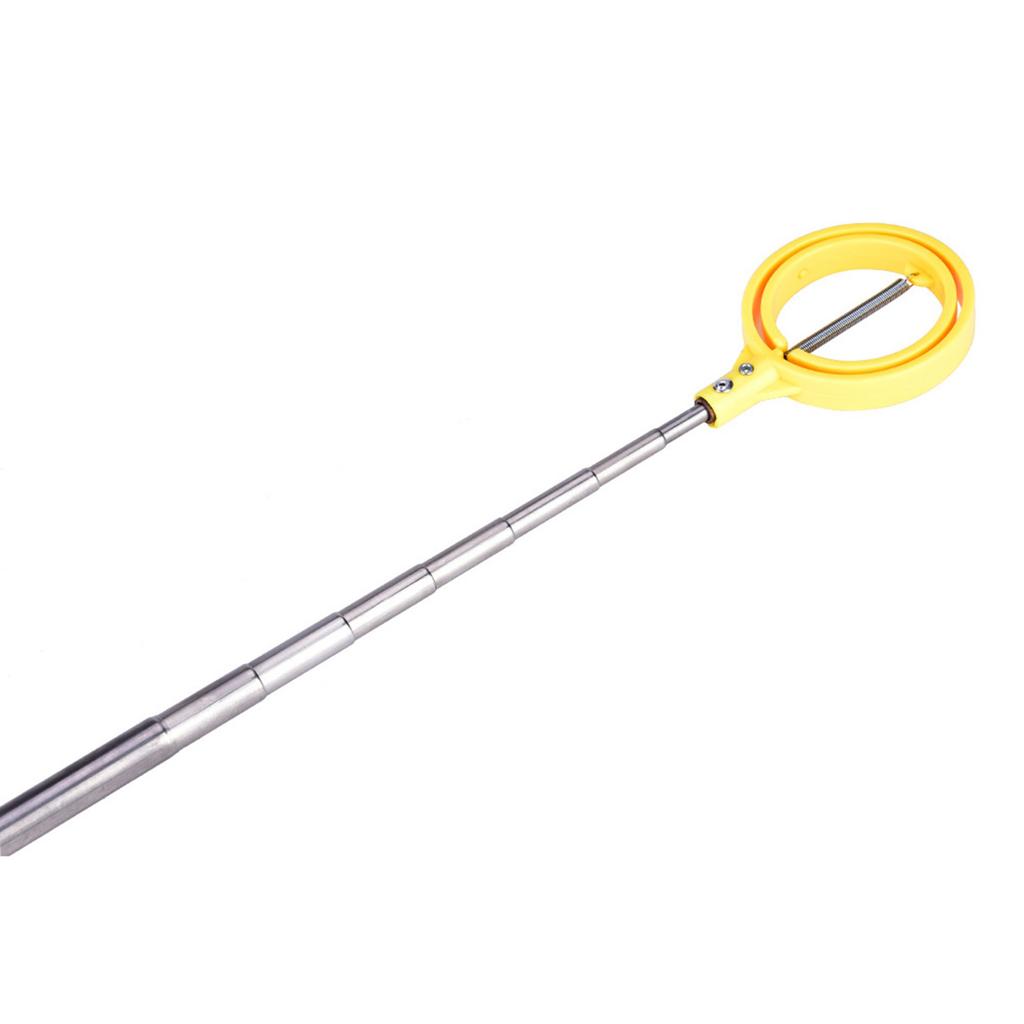 Practical Golf Picker Telescopic Antenna Ball Pick Up Tool Device Retriever Scoop (Yellow)