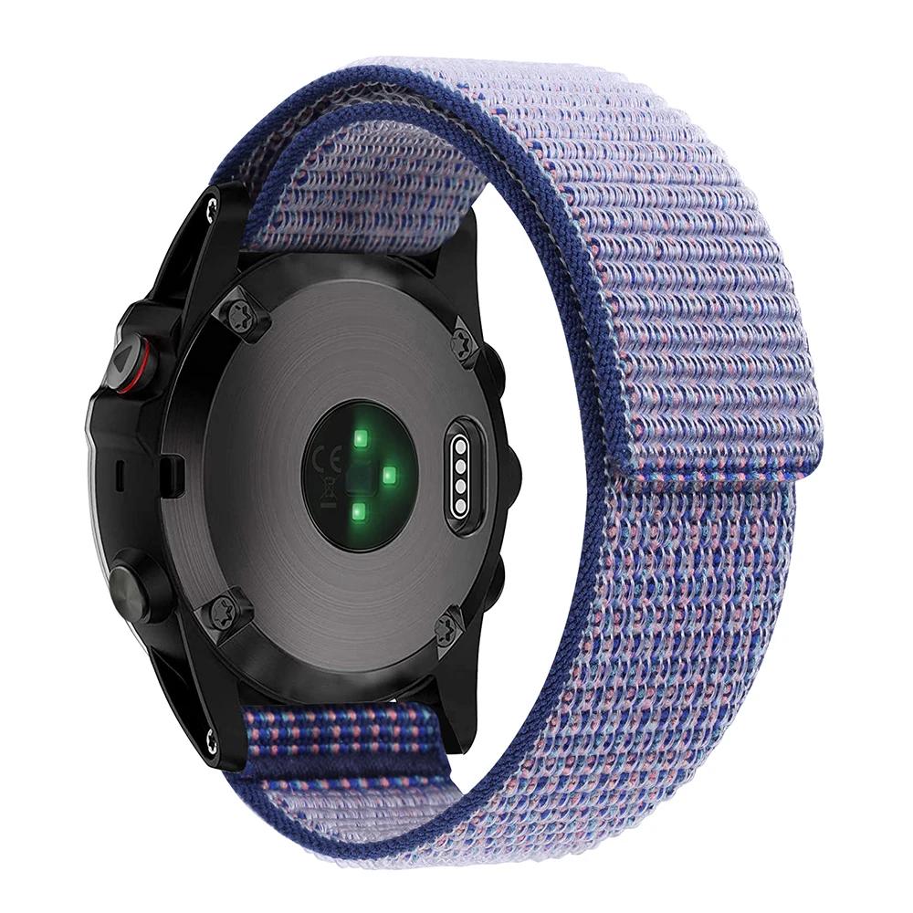 26mm 22mm Klettverschluss Nylon Armband für Garmin Fenix 7 7X Pro 6/Epix Pro Gen 2 47mm 51mm/Enduro/TACTIX/Forerunner 965 955 Uhrenarmband