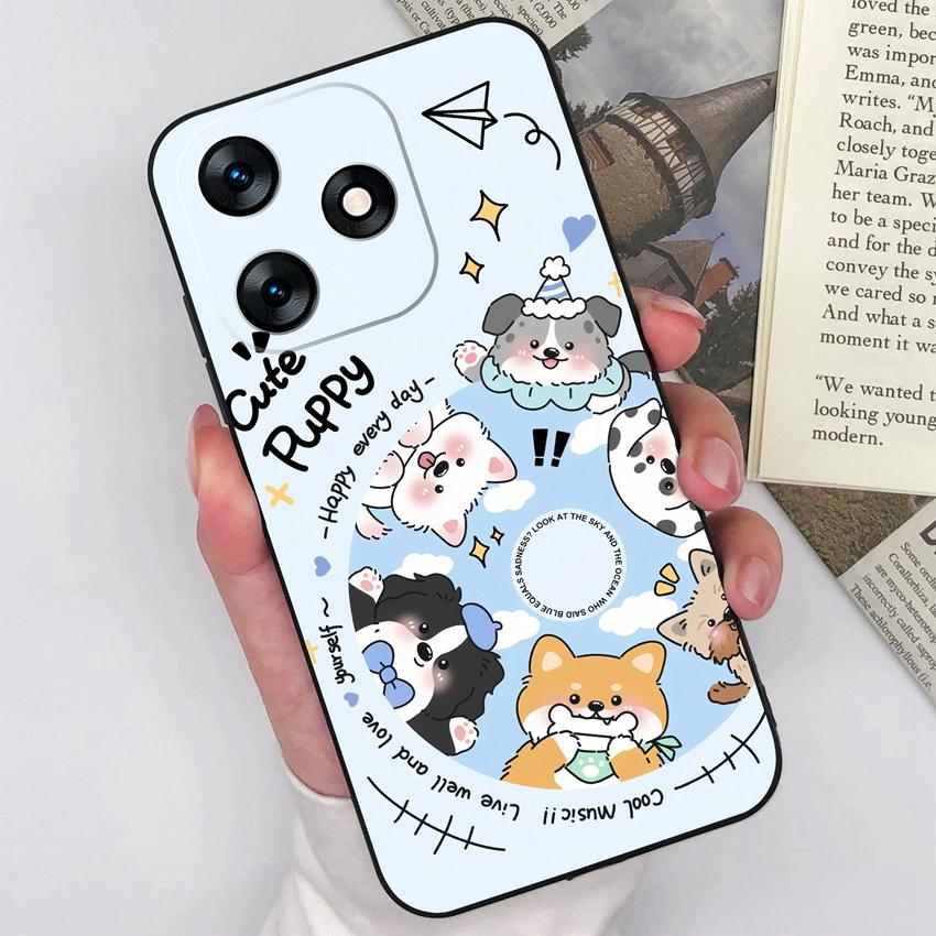 For Tecno Spark 10 9 8 7 5 Pro 4 5 Air 8C 8P 7P 7T Phone Case Pretty Bow Patterns Soft Matte Silicone Anti Slip Durable Fashion Shell For Tecno Casing