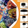 Custom Name Personalized Dragon Ball Z Print Umbrella, Auto Open Close, 8‑Rib Sturdy Frame, Commute Camping Hiking Use, Birthday Gift