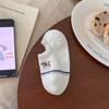 Summer Low-cut Short Socks for Women Featuring Cartoon Dog Design, Anti-slip, Invisible, Cotton, Sweat-absorbing and Breathable Socks
