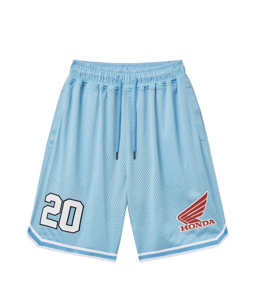 PHYPS MOTORCYCLE Lip Mesh Jersey Shorts Blue