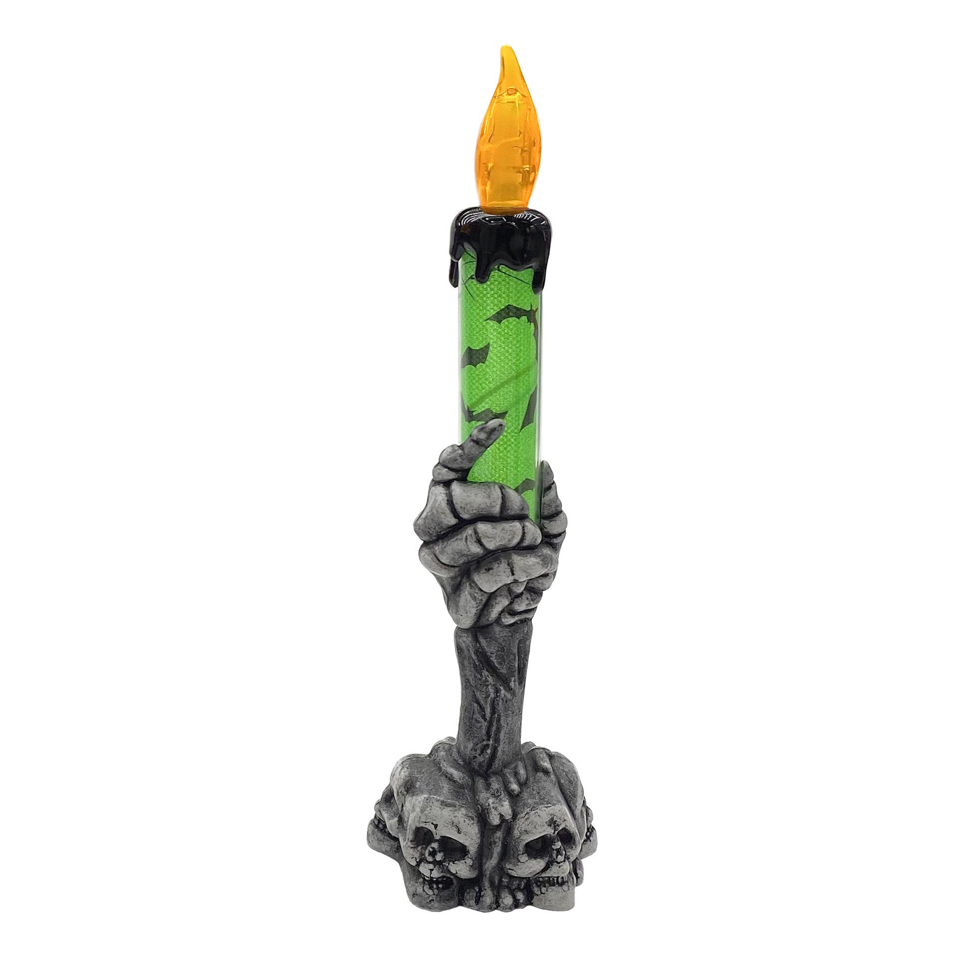 

Electronic Ghost Hand Candle - Halloween Luminous Decoration for Haunted House Party Atmosphere зелёный