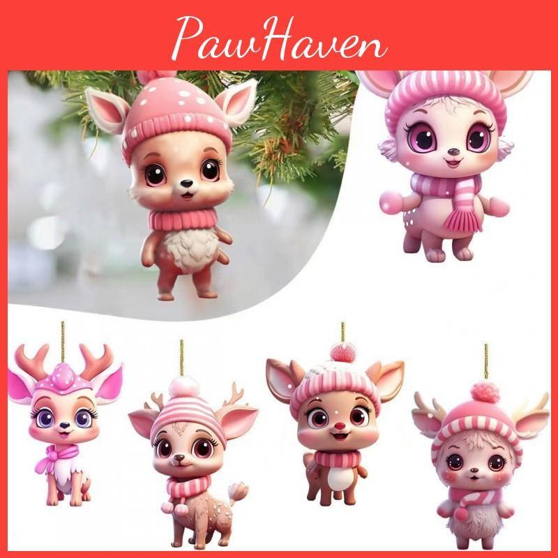 Přívěsek Auto Sob Akrylový Materiál S Vánoční Tematikou Pro Interiér Vozidla