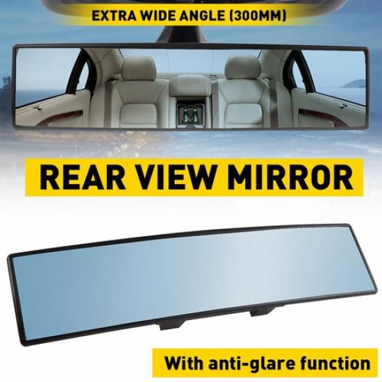 Car Ide Panoramic Wide Angle Auto Rear View Mirror Glass 300mm No Blind Spot