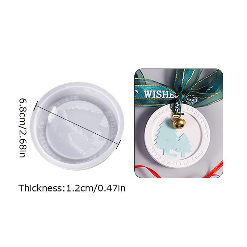 

Рождественская форма для листинга, круглая квадратная силиконовая форма, форма для рождественской елки, ароматный камень