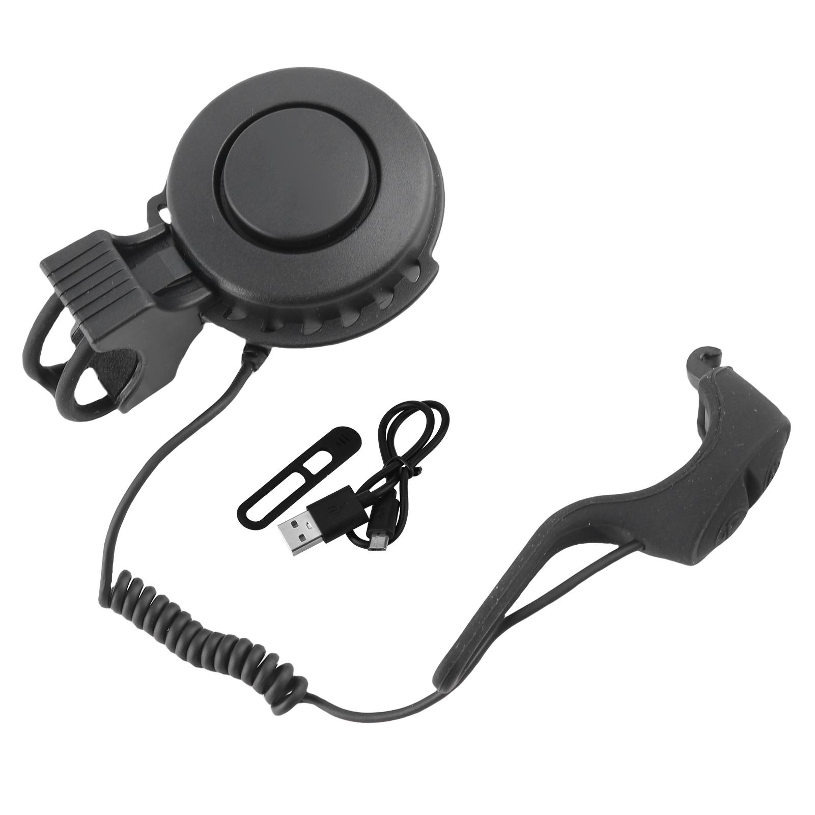 Bike Horn, 100db USB Rechargble Cycling Alarm Loud Electronic Bike Horn Bike Loud Bike Horn with 4 Sound Mode for Bike Installation