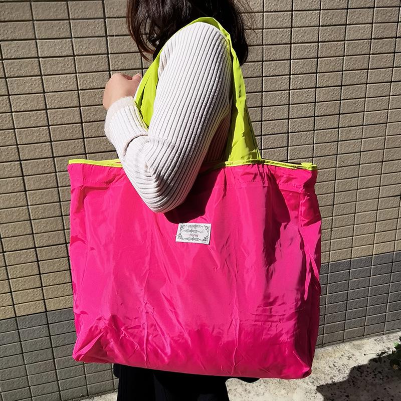 Waterdichte Opvouwbare Boodschappentas - Grote Capaciteit, Milieuvriendelijke Tas met Trekkoord