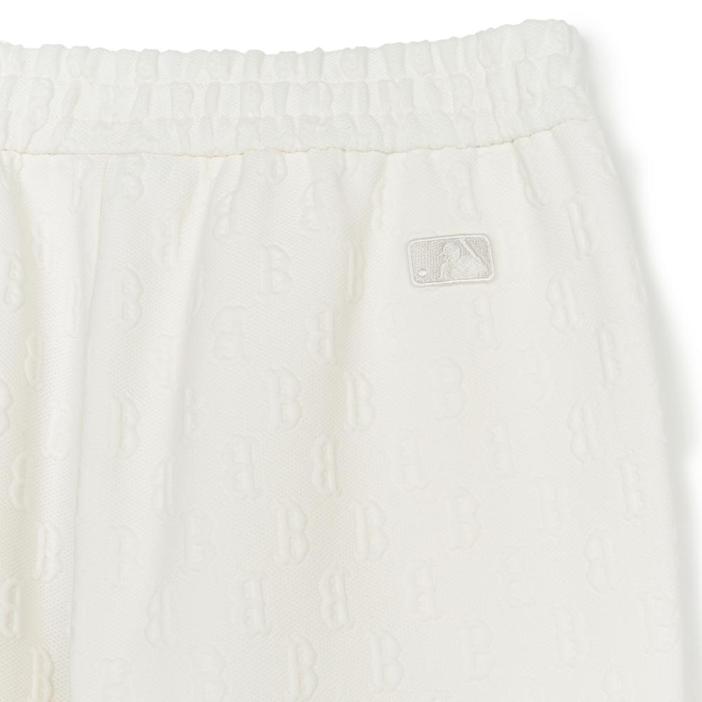 New MLB Jacquard Monogram Boston Red Sox Pants Casual Pants Unisex Cream 3APTM0544-43CRS