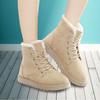 Women's Winter Snow Boots Warm Flat Bottom Large Size Platform Lace Ladies Shoes 2019 Ankle Boots