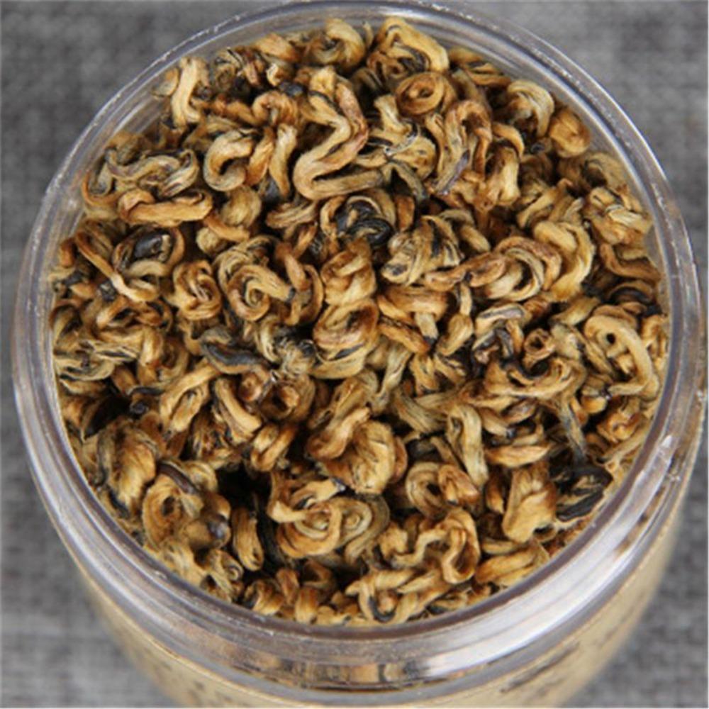 In Stock Yunnan Fengqing Dianhong Gold Screw Biluochun Bud Black Tea 65g Loose Leaf Green Food Organic