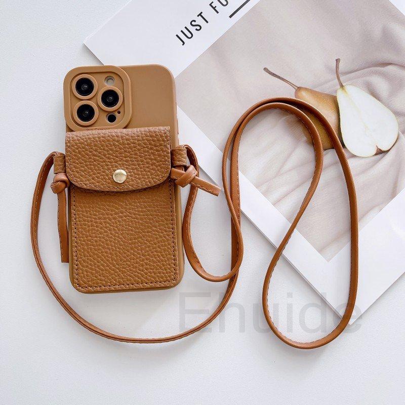 Crossbody Lanyard Case for Xiaomi POCO X7 Pro F7 Ultra X6 F6 M6 Mi 15T 14T 13T Retro Litchi Leather Bag Wallet Card Strap Cover