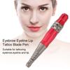 Tattoo Pen Machine Microblading Semi Permanent Eyebrow Eyeliner Lip Tattoo Pen  Rose Red
