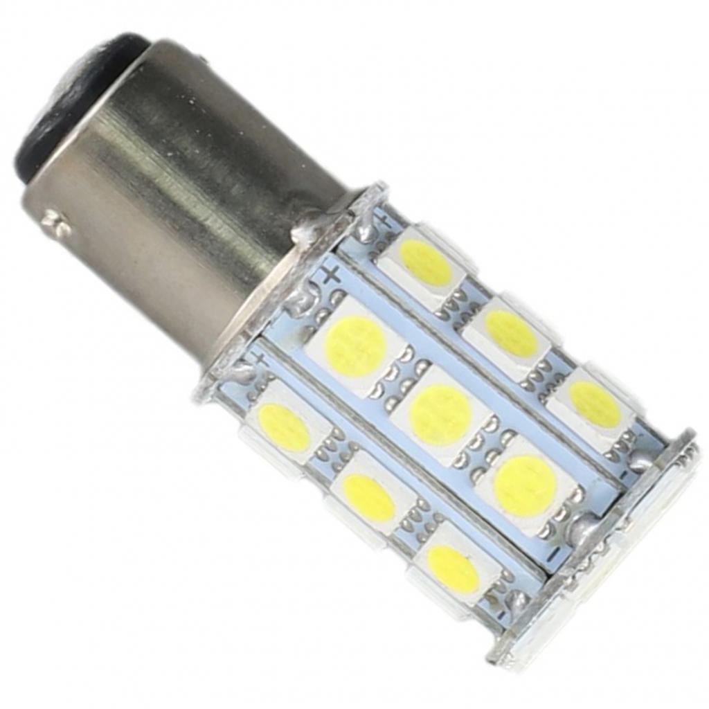 1Pcs White 27-for SMD BA15D Cabin Marine Boat LED Inner Lights Bulbs 1004 1076 1142