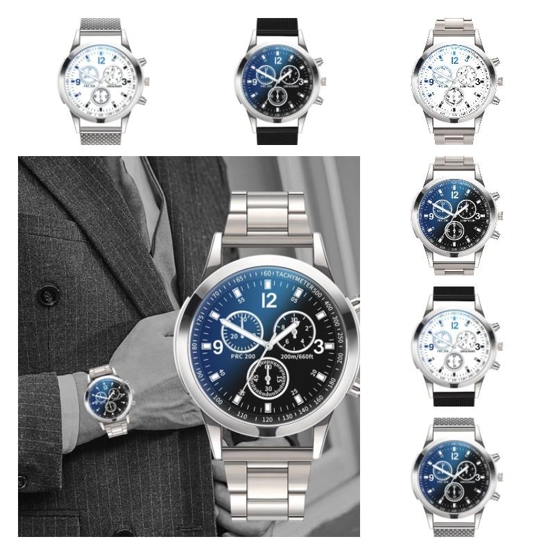 Men Stylish Analog Quartz Wrist Watch Business Style Fashion Decoration Gift