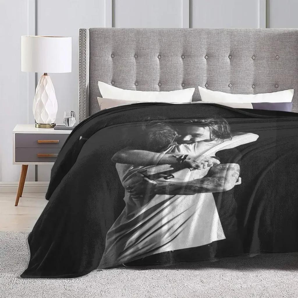 Larry Stylinson Abbraccio Coperte Morbide Resistenti Vuote Emozionato Viaggio Ufficio Biancheria da Letto Plaid Autunno Grafico Flanella Copriletto Copertura Divano Letto