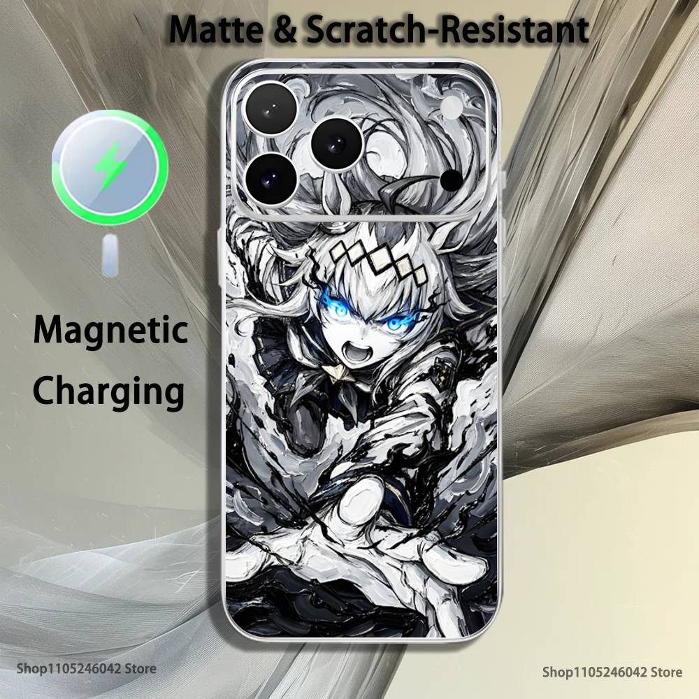 P-Pretty Anime D-Derby Cute For iPhone 17,16,15,14,13,12,11,Pro,Max,Plus Transparent White Phone Case Magnetic Wireless Charging
