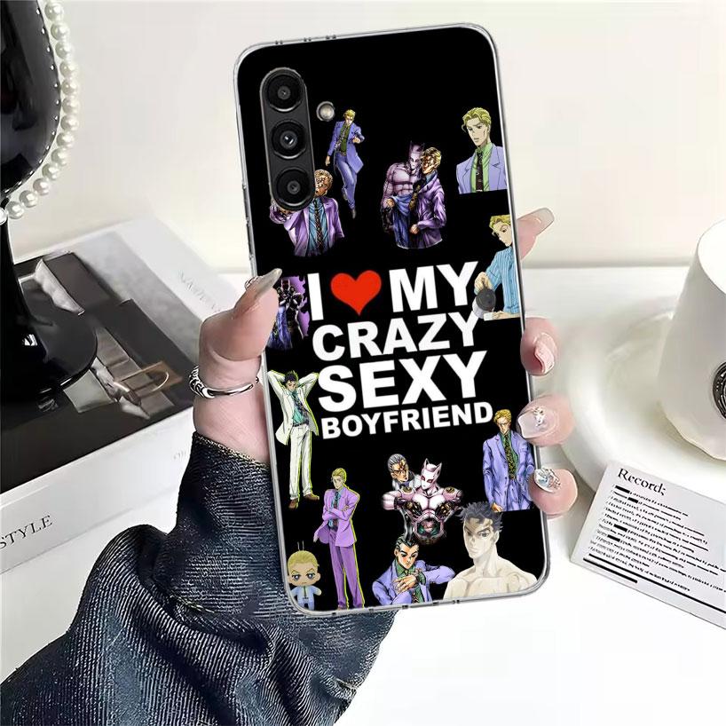 JoJo Kira Yoshikage Killer Queen Phone Case For Samsung Galaxy A13 A14 A15 A16 A17 A53 A54 A55 A56 A57 A33 A34 A35 A36 A37 A23 A