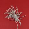 Handmade S925 Sterling Silver Bamboo Tube Beaded Bracelet