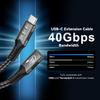 8K USB C 4 Extension Cable Fast Charging Cable Extender Male To Female Type C UHD Video 40Gbps 240W PD3.1 with Thunderbolt 4/3