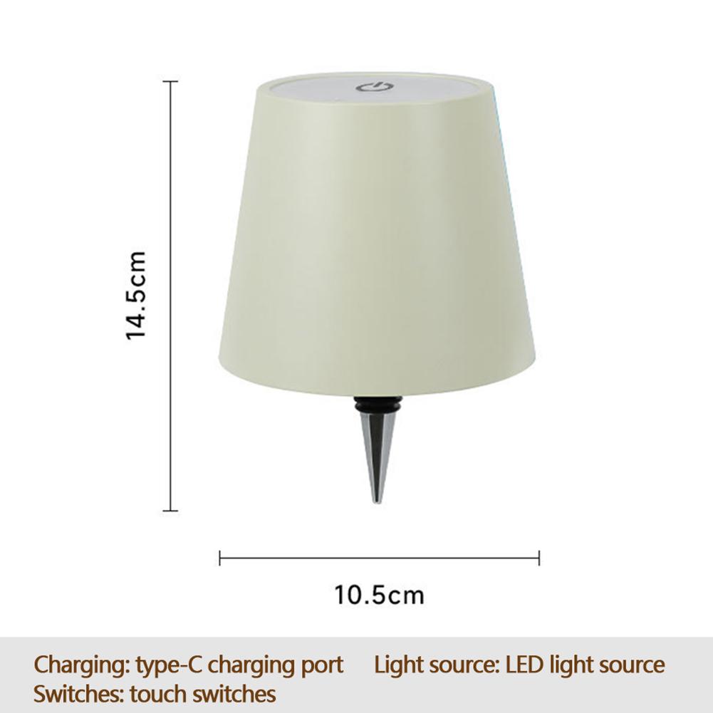 Wireless Bottle Lamp Touch Control LED Wine Bottle Base Rechargeable Vases Led Light Bar Dining Mushroom Lamp Home Room Decor